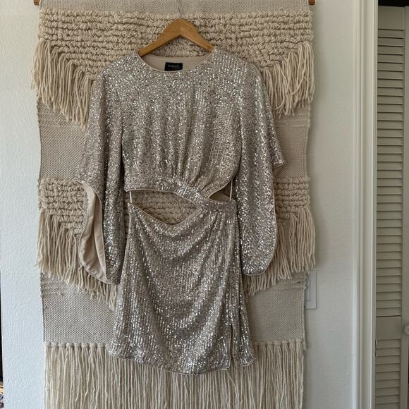 Bardot Sequin Alessandra Cutout Dress - Picture 1 of 8